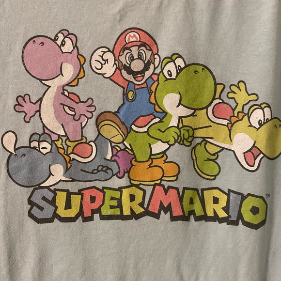 Nintendo Blue Super Mario Short Sleeve Tee XL - Picture 3 of 4